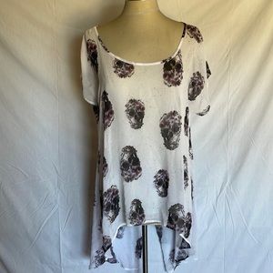 Hot topic Skull Top